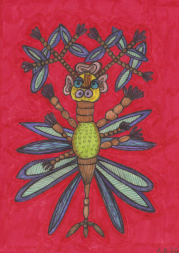 Original art by Alina Routa: Creature 1